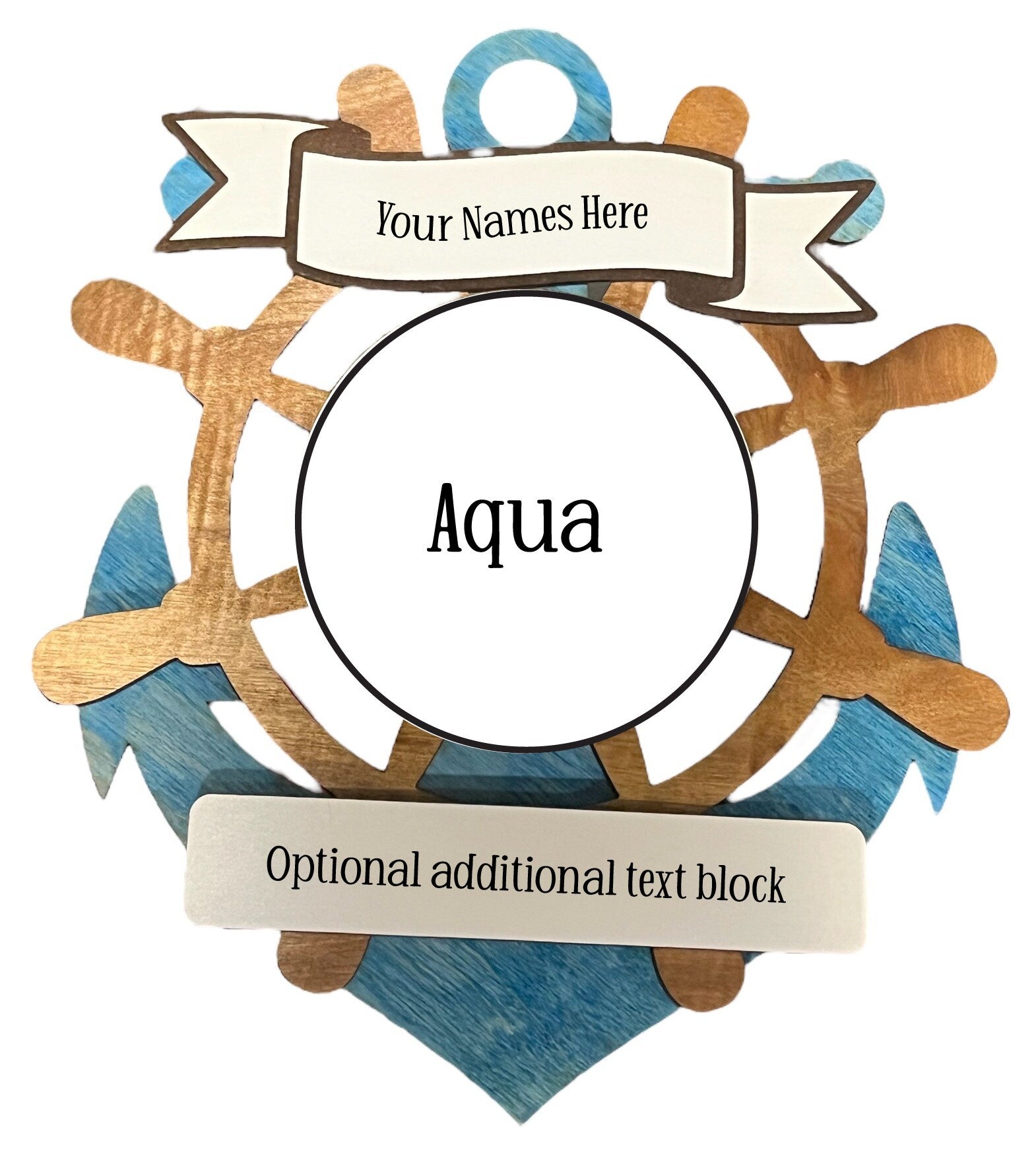 Wheel and Anchor Magnet with Interchangeable Center