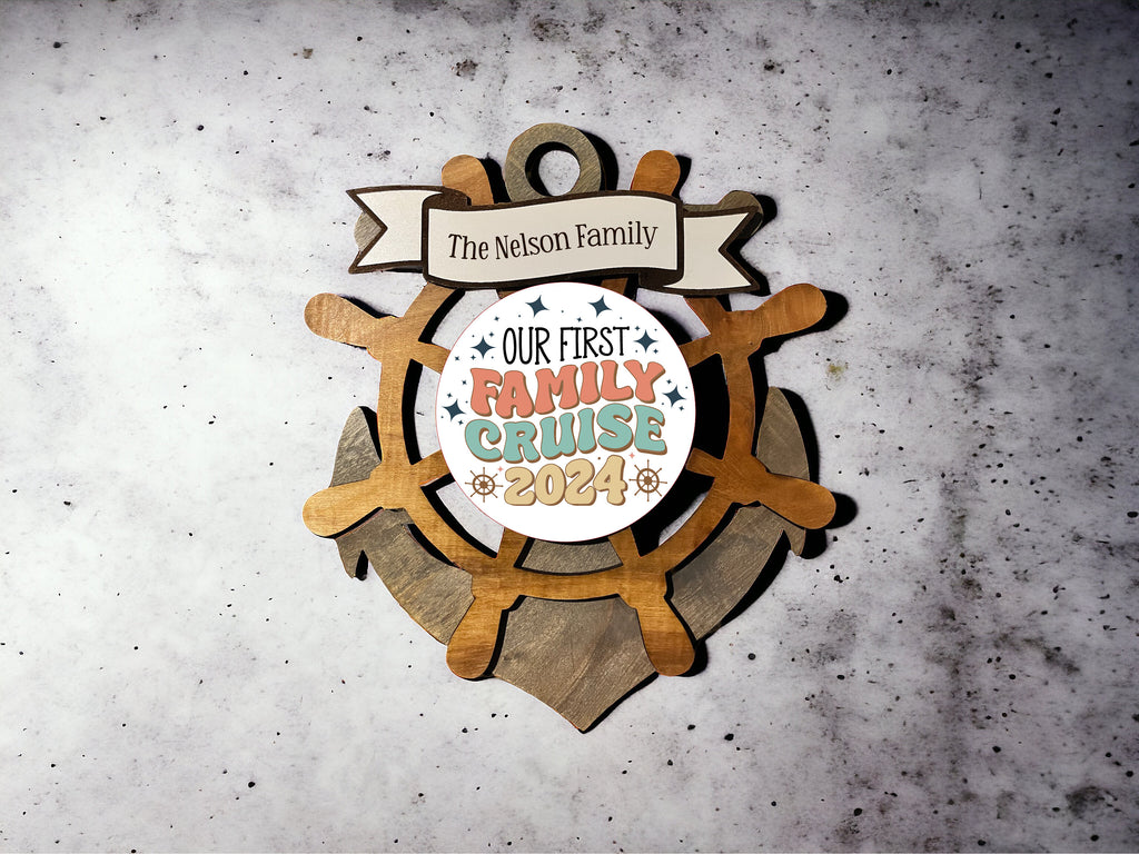 Wheel and Anchor Magnet with Interchangeable Center