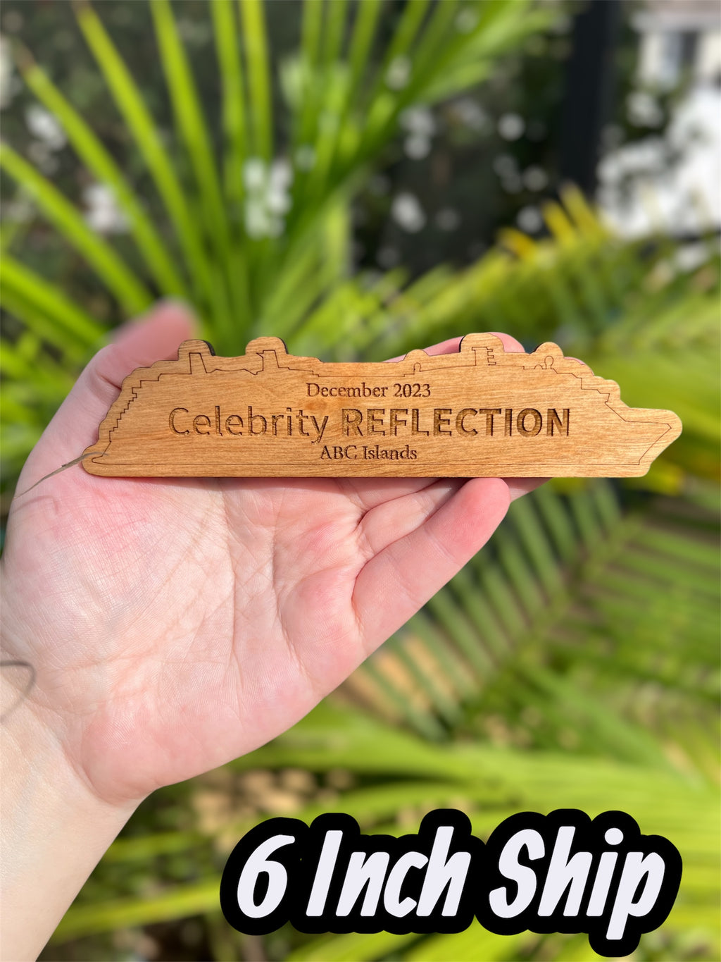 Wood Cruise Ship Magnet
