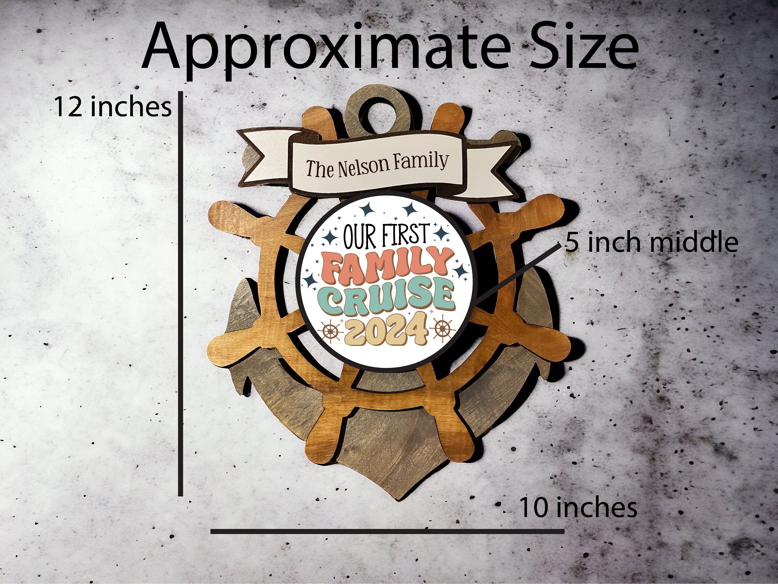 Wheel and Anchor Magnet with Interchangeable Center