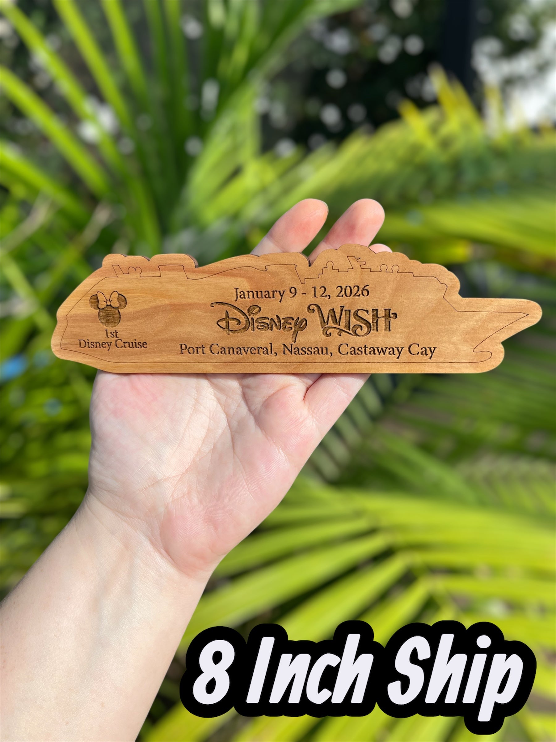Wood Cruise Ship Magnet