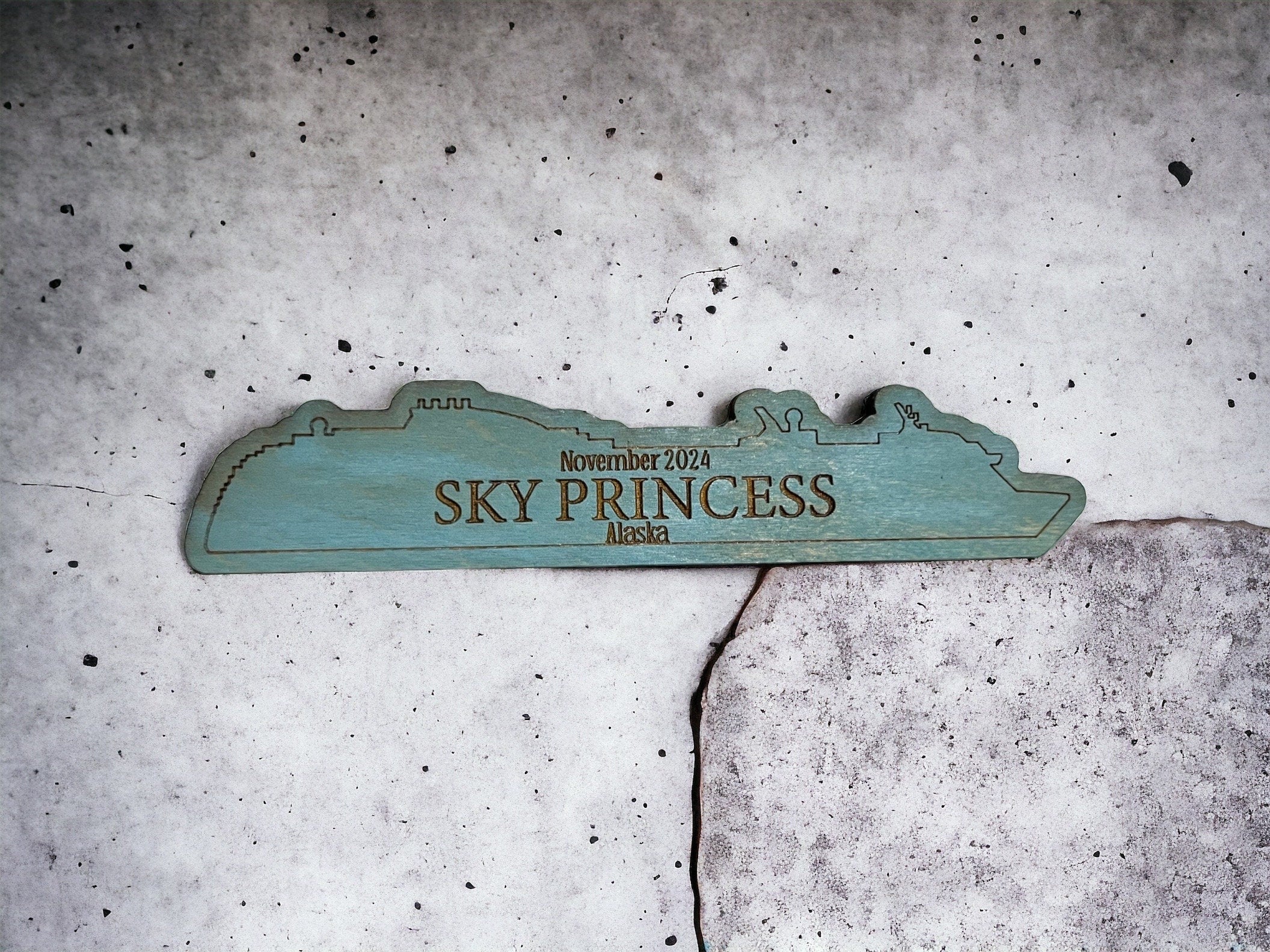 5 Inch Cruise Ship Magnet - Custom
