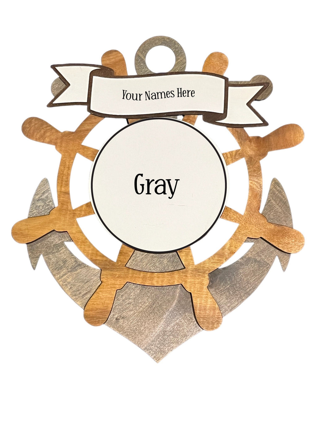 Wheel and Anchor Magnet with Interchangeable Center