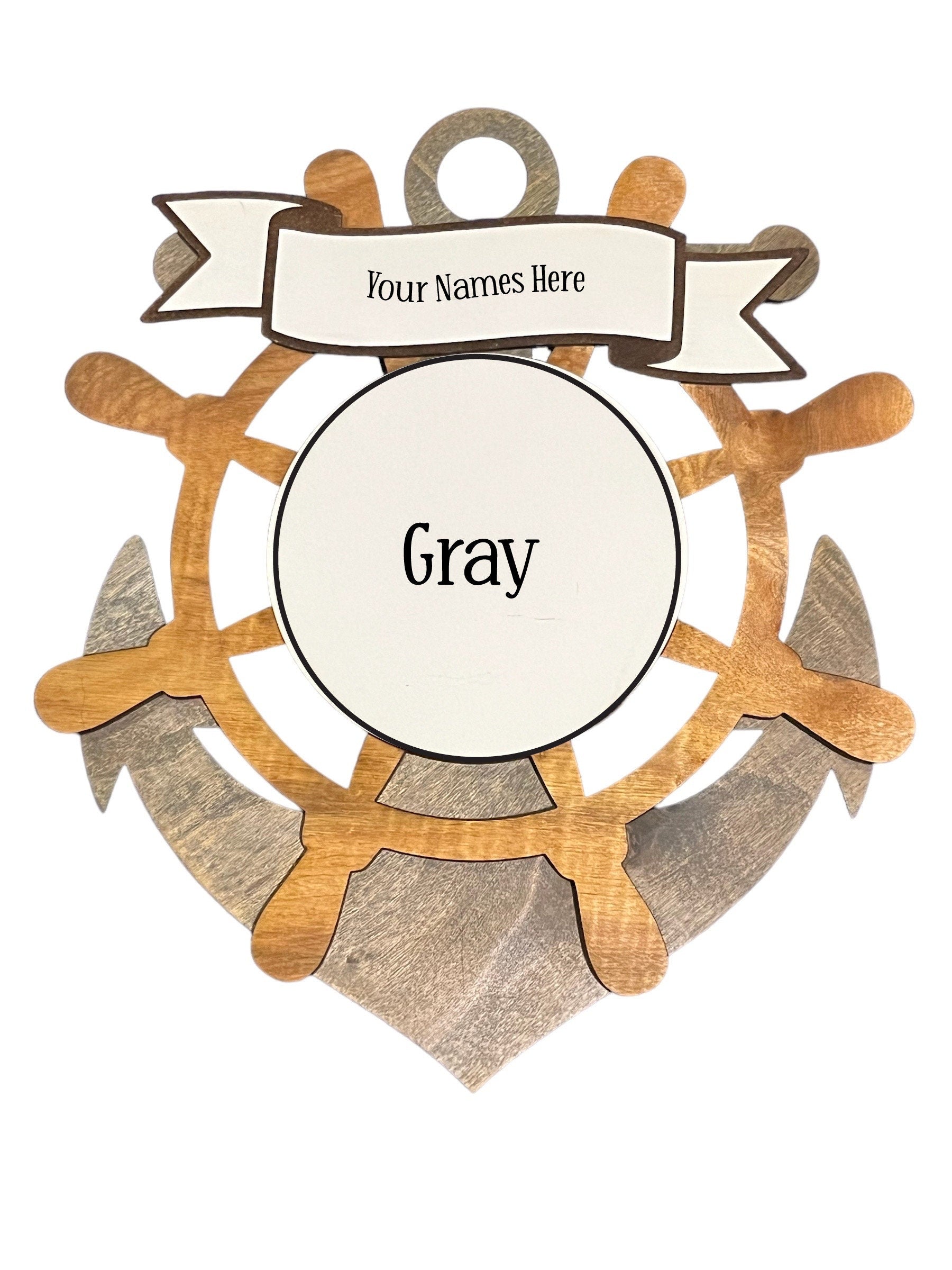 Wheel and Anchor Magnet with Interchangeable Center