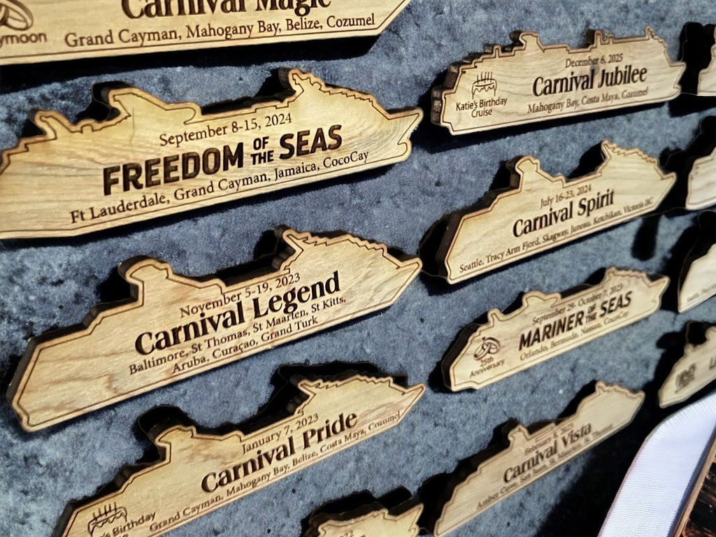 5 Inch Cruise Ship Magnet - Custom