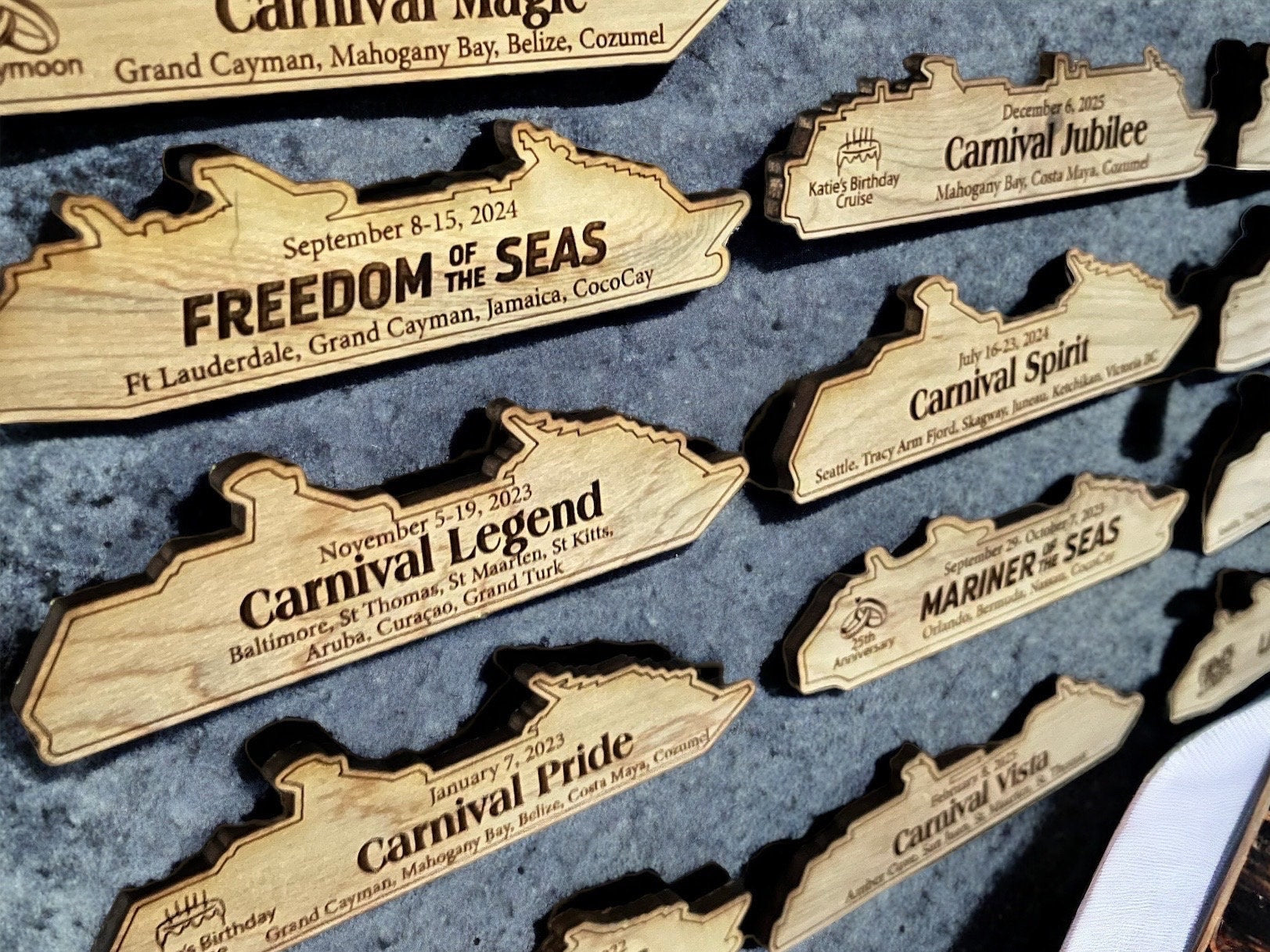5 Inch Cruise Ship Magnet - Custom