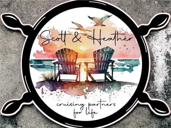 Beach Chair Shipwheel Magnet