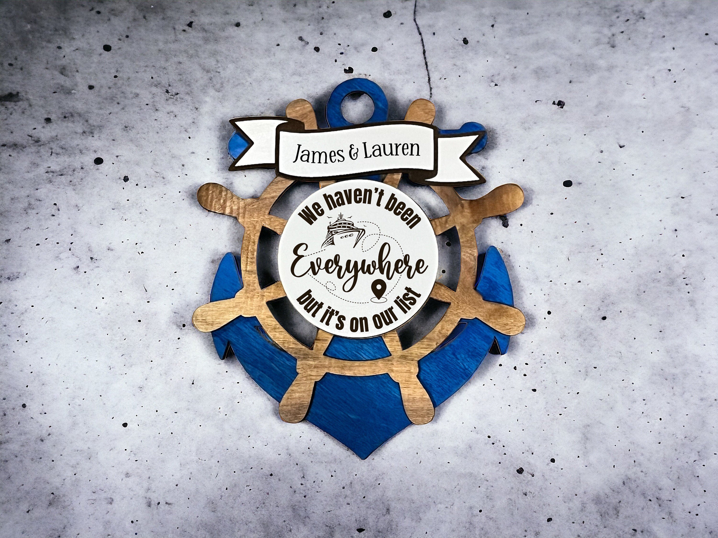 Wheel and Anchor Magnet with Interchangeable Center