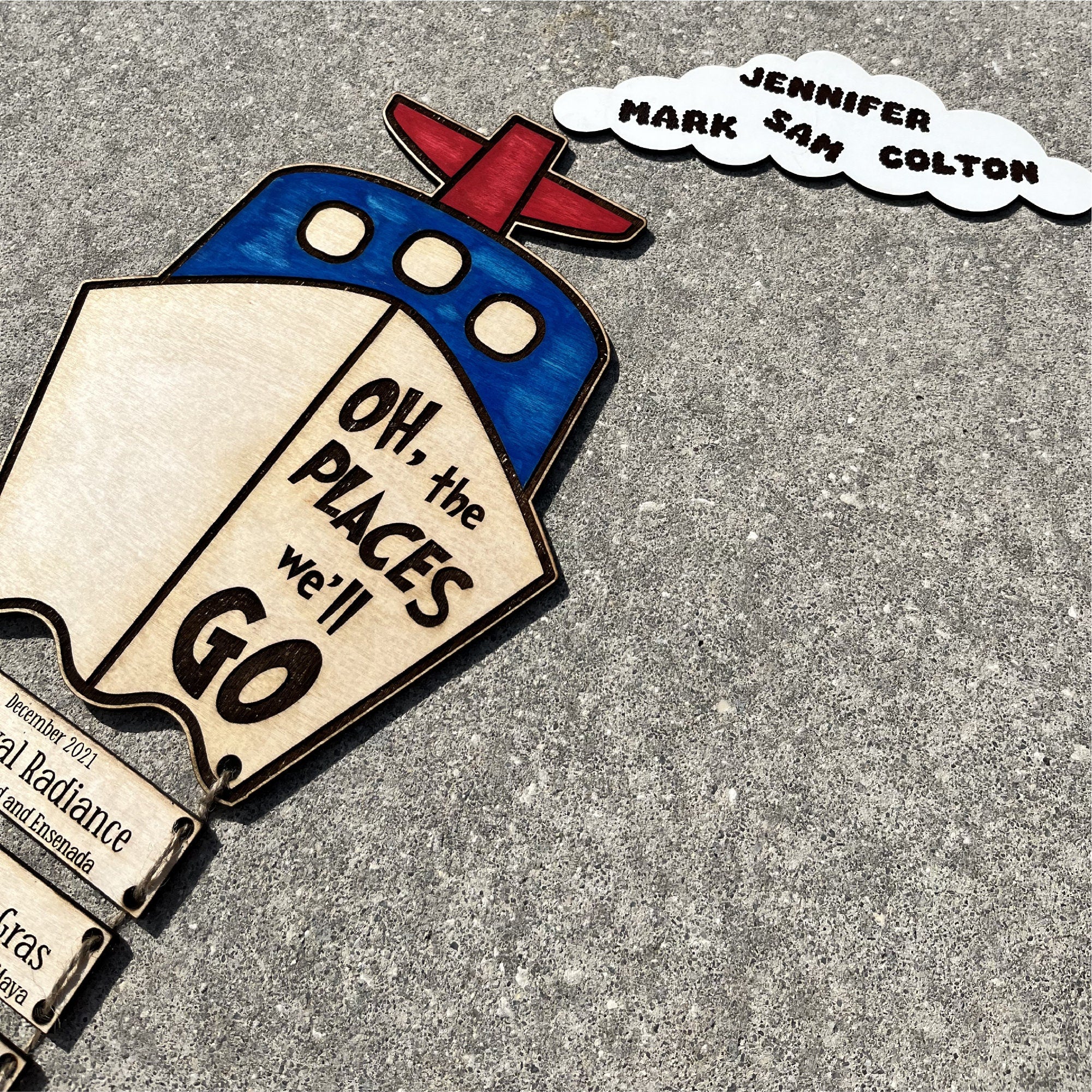 Seuss Inspired Cruise Door Magnet: Custom Cabin Decoration