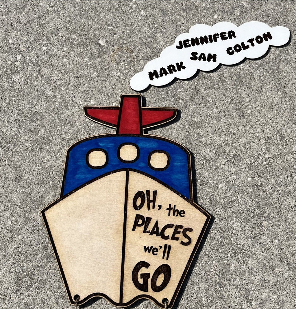 Seuss Inspired Cruise Door Magnet: Custom Cabin Decoration