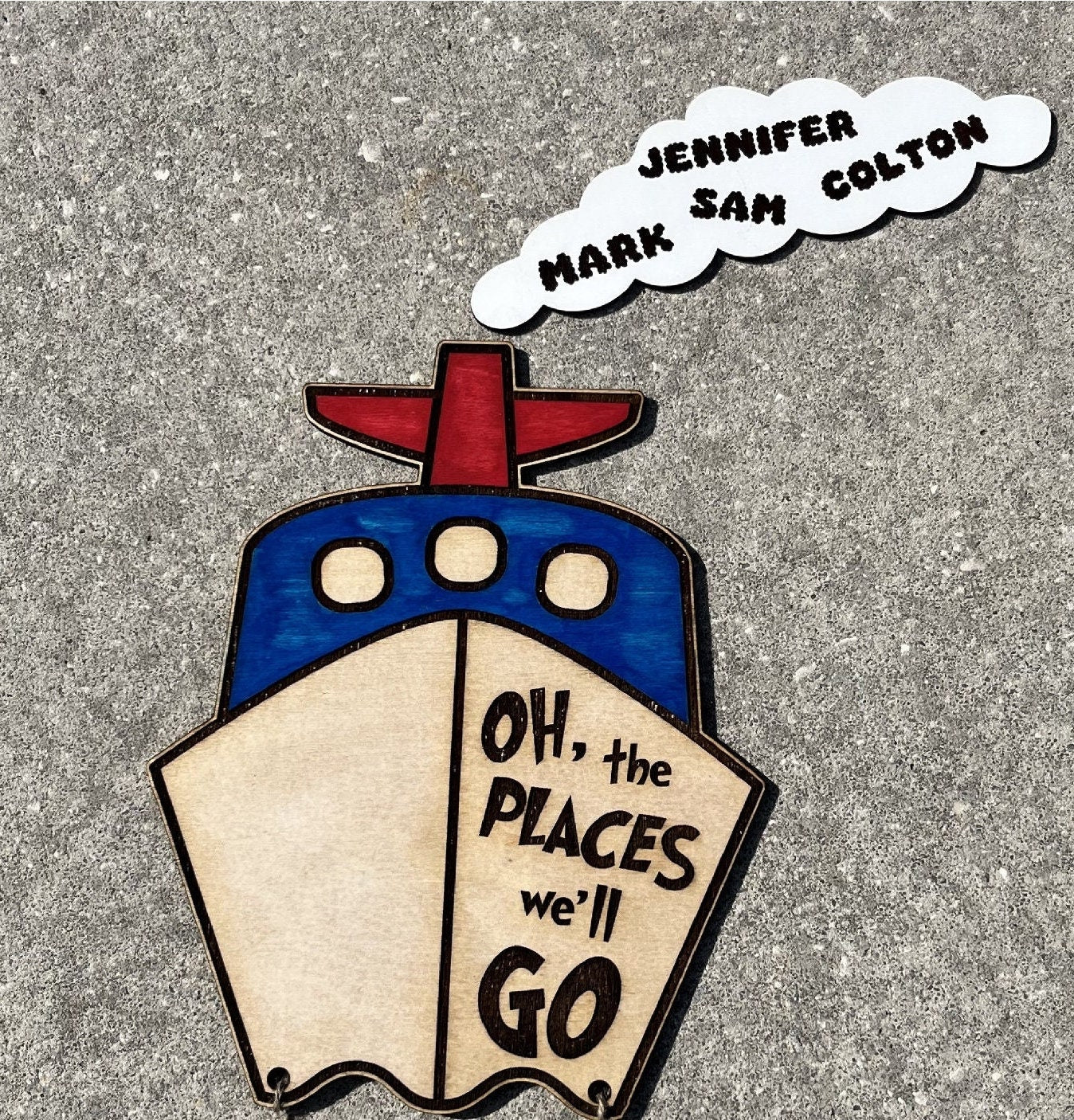 Seuss Inspired Cruise Door Magnet: Custom Cabin Decoration