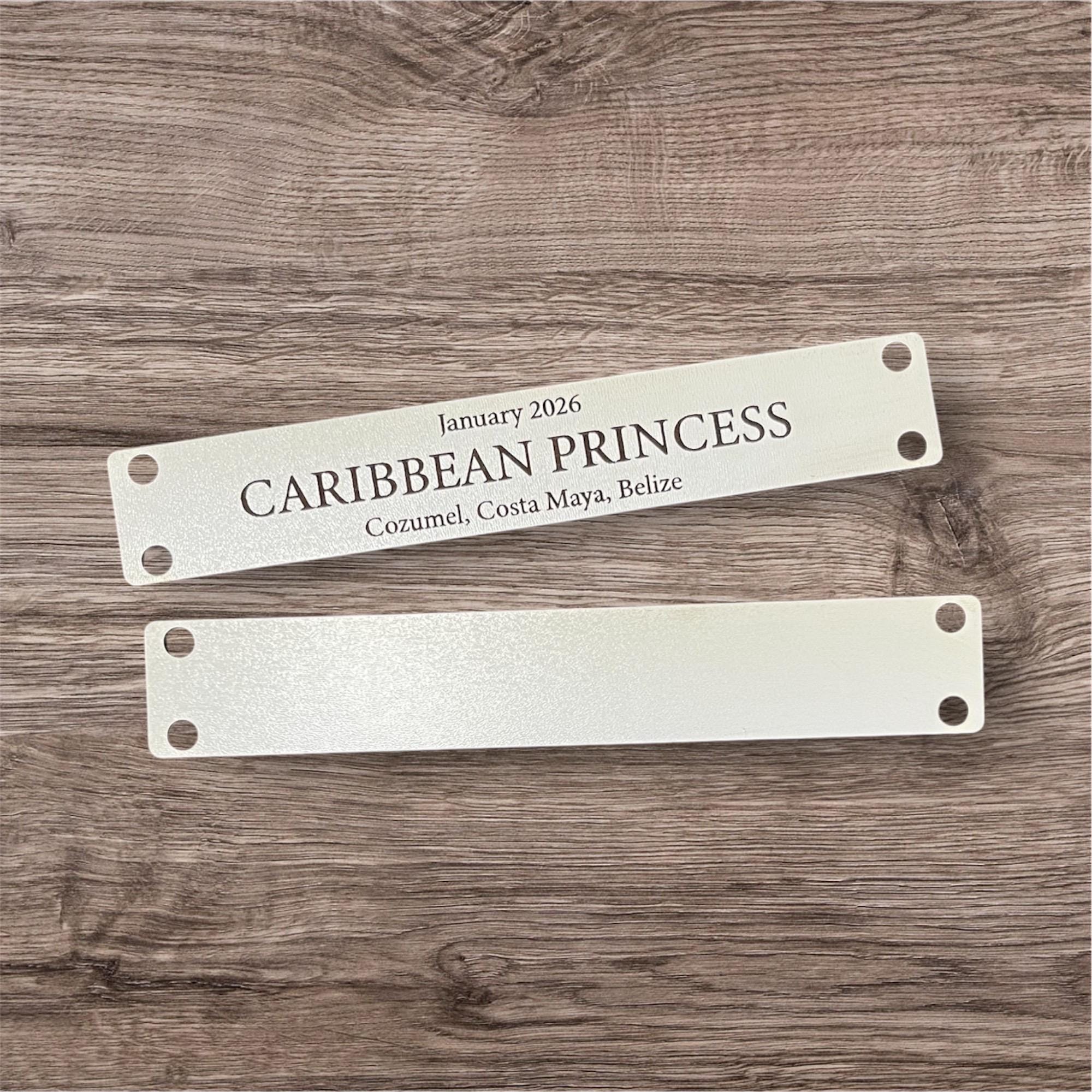 Cruise Door Hanging Tag: Engraved Wood Cruise History Tracker Plaque